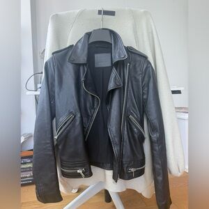 All Saints 100% Sheepskin Leather Jacket